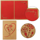 Mothers Day Cards Die Cut 12 Pcs Happy Mother’S Day Kraft Cards With Envelopes And Stickers Mothers Day Gifts