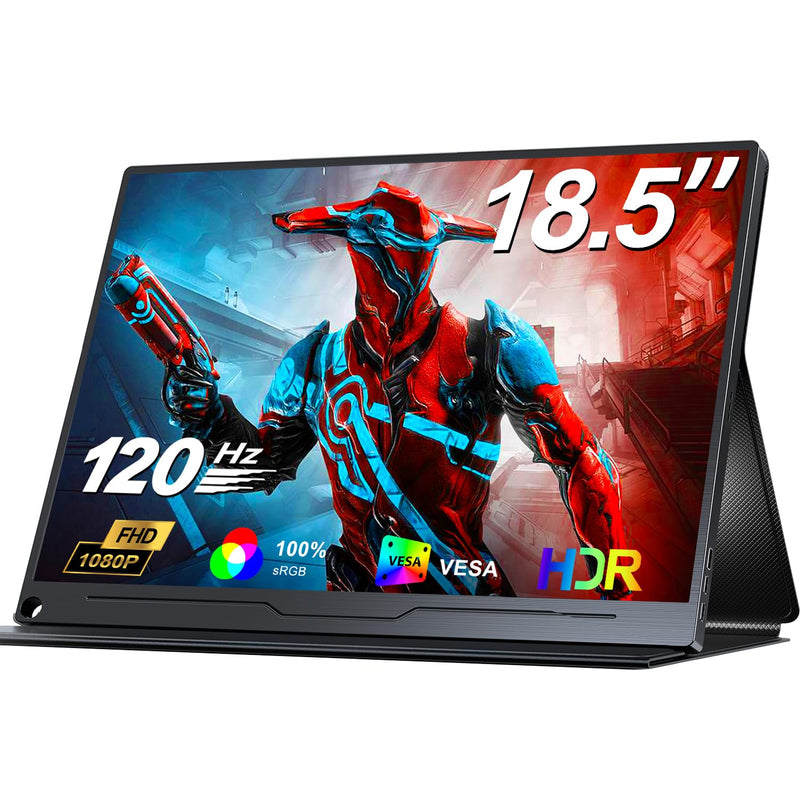 Portable Monitor 18.5 Inch 120Hz 100% Srgb 1080P Hdr Large Portable Gaming Mon