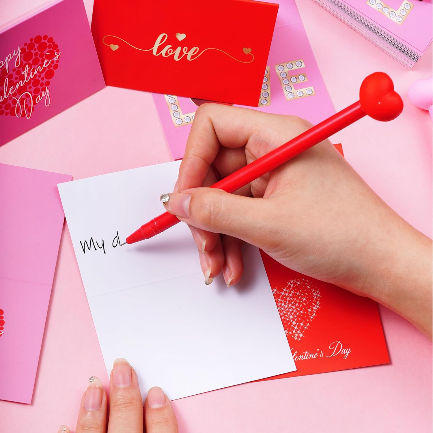 60Pcs Mini Valentines Cards Blank Cards Gifts Bulk For Envelopes Office Supplies