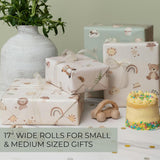 Beautiful Gift Wrapping Paper Rolls For Baby Shower - Cute Set Of 3 Quality Rolls For Birthdays & Baby Showers - Add A Touch Of Magic To Every Gift You Wrap - 17 X 120 In