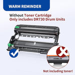 DR730 Drum Unit, 2-Pack for MFC-L2750DW/HL-L2370DW Printers