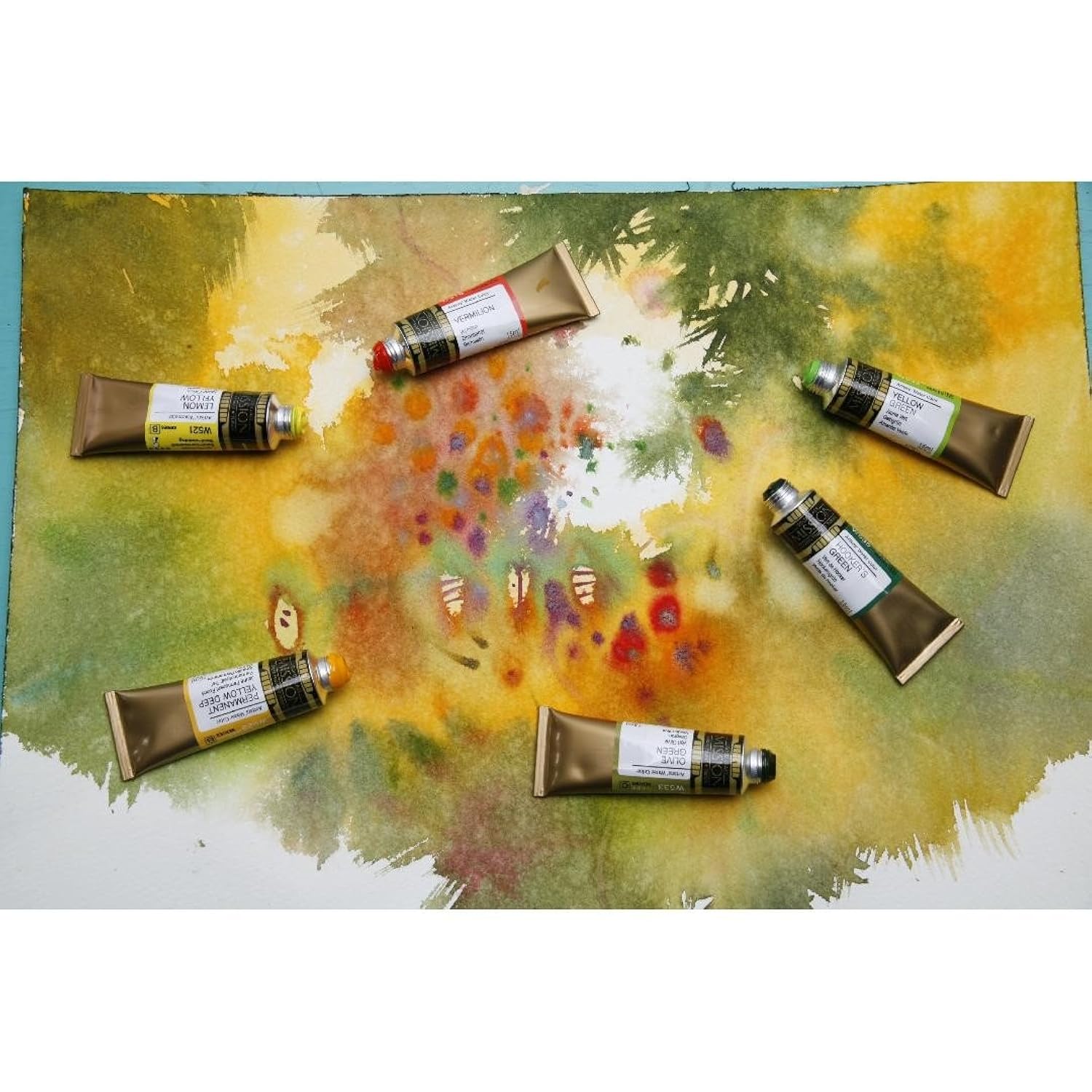 Mijello Mission Gold Class Water Color Paint, 15ml Tube, Emerald Green, (W588)