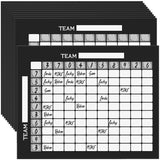 10 Pack 18.9 X 16.9'' Large Football Squares Board For Football Pool Poster 100 Grids Poster Cards Sports Strip Cards Scratch Off Pull Tabs Sport Game Bet For Baseball Party Favor