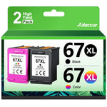 67XL Ink, Black/Color Combo 2-Pack for DeskJet 2755e/Envy 6455e Printers