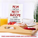 Mothers Day Cards For Mom From Daughter, Son, Kids - Sweet Mothers Day Card For Bonus Step Mom, Mother - Funny Cute 1St First Mother'S Days Cards - Single 5.3''X 8'' Folded Greeting Card