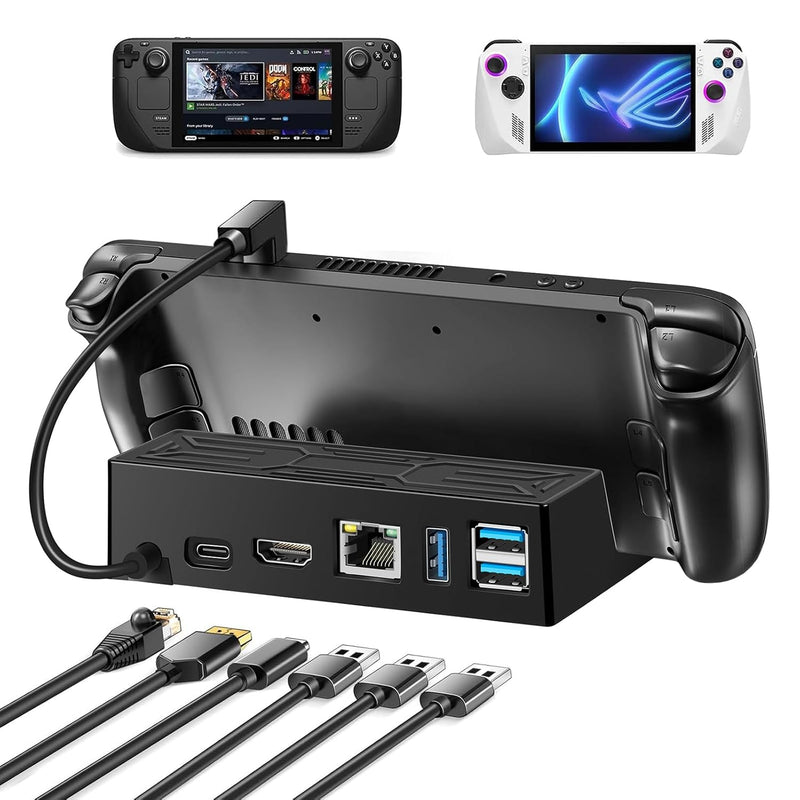 Docking Station Compatible With Steam Deck, 6-In-1 Steam Deck Dock With Hdmi 2