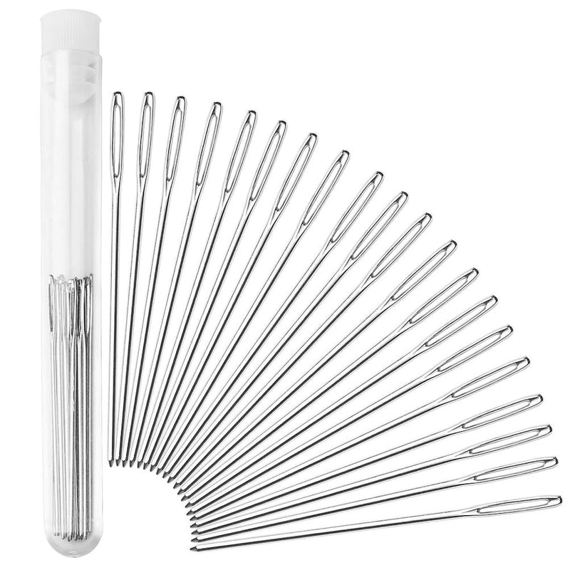 20 Pieces Large-Eye Blunt Needles, Tapestry Needle,Stainless Steel Embroidery