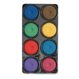 Tropical Tempera Paint Cakes, 8 Colors In Tray