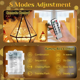 200 LED Battery Operated Fairy Lights 67FT Warm White String Lights with Remote 8 Modes Waterproof for Bedroom Wedding Christmas Decor