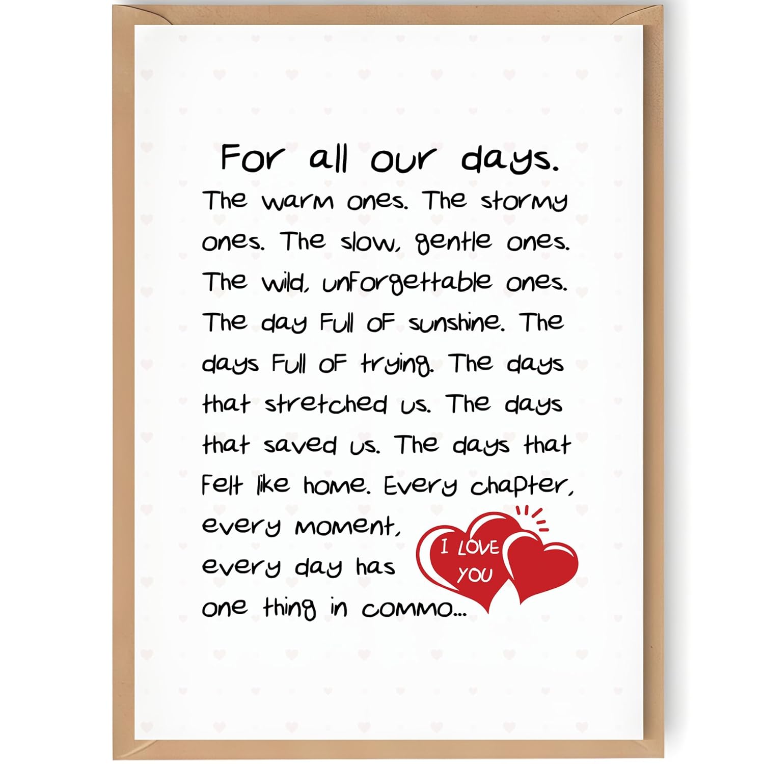 1Pcs I Love You Card Valentines Day Cards For Wife Her Girlfriend Fiance Woman Husband Boyfriend Men I Love You Card Romantic Valentines Cards Anniversary Birthday Mothers Day Valentine Gift For Women Men
