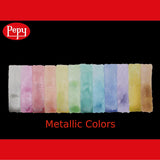 Watercolor Paint; Set Of 12 Colors; Includes Brush & Closable Mixing Tray, Metallic Pearlescent Multicolor