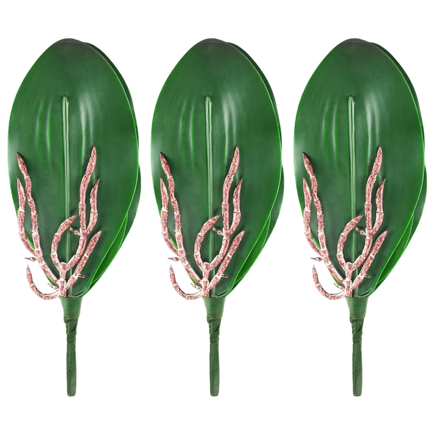 Phalaenopsis Orchid Leaves Fake Leaves Real Latex Touch Plants Arrangement