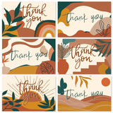 Boho Thank You Cards Bulk 36 Pack Bohemia Thank You Notes With Envelopes Stickers Abstract Rainbow Sun Blank Greeting Cards For Baby Shower Birthday Bridal Shower Holiday Supplies