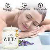 In My Wifey Era Candle - Glass Candle Jars With Lids 9Oz Candle Lavender Scent, Engagement Candle Gift For Wife, Natural Wax With 45 Hour