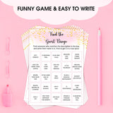 Find The Guest Bingo - Adult Birthday Party Decoration Party For Adult Friend, Birthday Party Activities Favor Supplies For Her Teenager, 20 Birthday Card Set -04