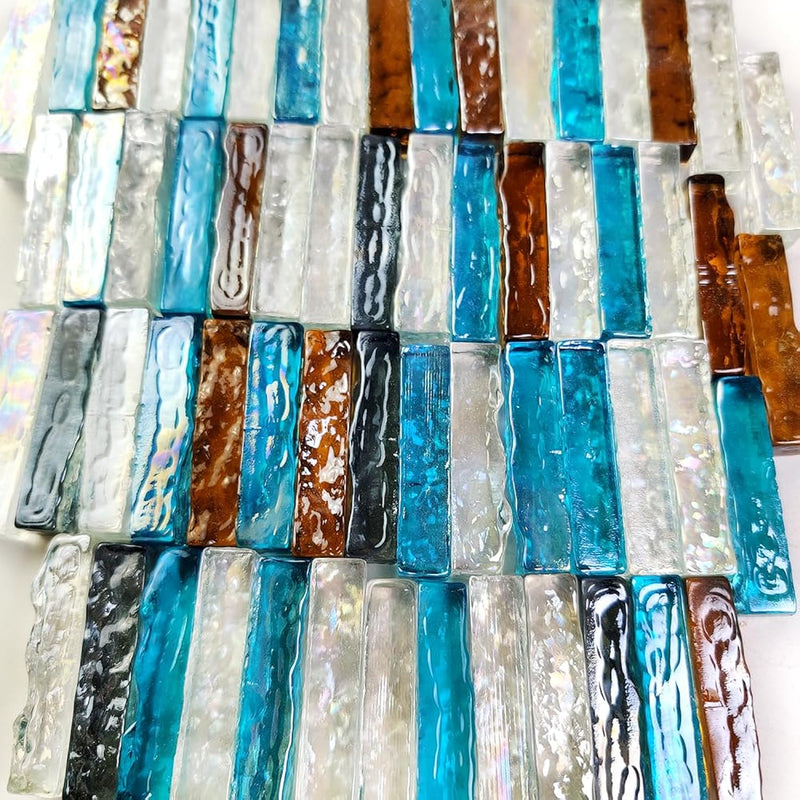 Glass Mosaics Sheets 4 X 1 Cm For Diy Art Crafts,Frame Decoration,Stained Glas