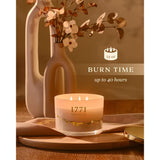Vanilla Scented Candles - 100% Natural Soy Wax - Large 3 Wick Jar Candle - Up To 50 Hours Burning Time - Candles For Home - Gift-Ready Candle For Men & Women - Aromatherapy Candles