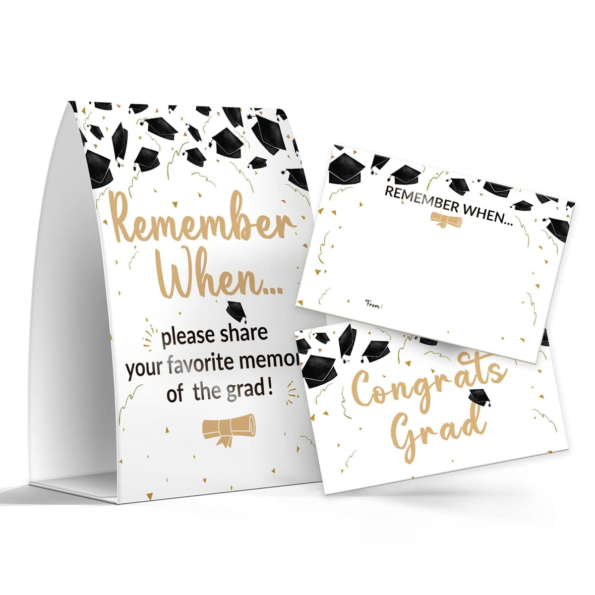 Graduation Share A Memory Cards - Pack Of 1 Sign And 50 Memory Cards, Graduation Party Supplies 2026(008)