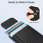 MagSafe Wallet, Slim Leather RFID Card Holder for iPhone 15/14/13/12 - Black