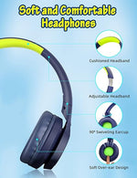 Kids Wired Headphones with Mic, 85dB/94dB Volume Limit, for School/Travel