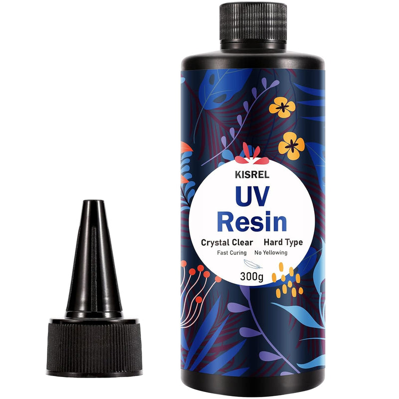 Uv Resin 300G - Upgraded Uv Resin Kit, Hard Type Crystal Clear Ultraviolet Cur