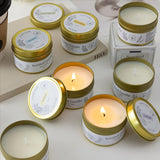 A Single Gift Box Of Scented Candles With Soy Wax, Offering A Premium And Atmospheric Fragrance (Jasmine)