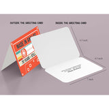 70Th Birthday Gift – Retro Cassette Tape Design – Made In Analog, Still In Tune – 70 Year Old Greeting Card For Him Or Her – 4.5X7Inch With Red Envelope, Sticker