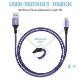 4 Pack 3FT Micro USB Fast Charging Cable for Samsung Galaxy Kindle Fire Android Devices