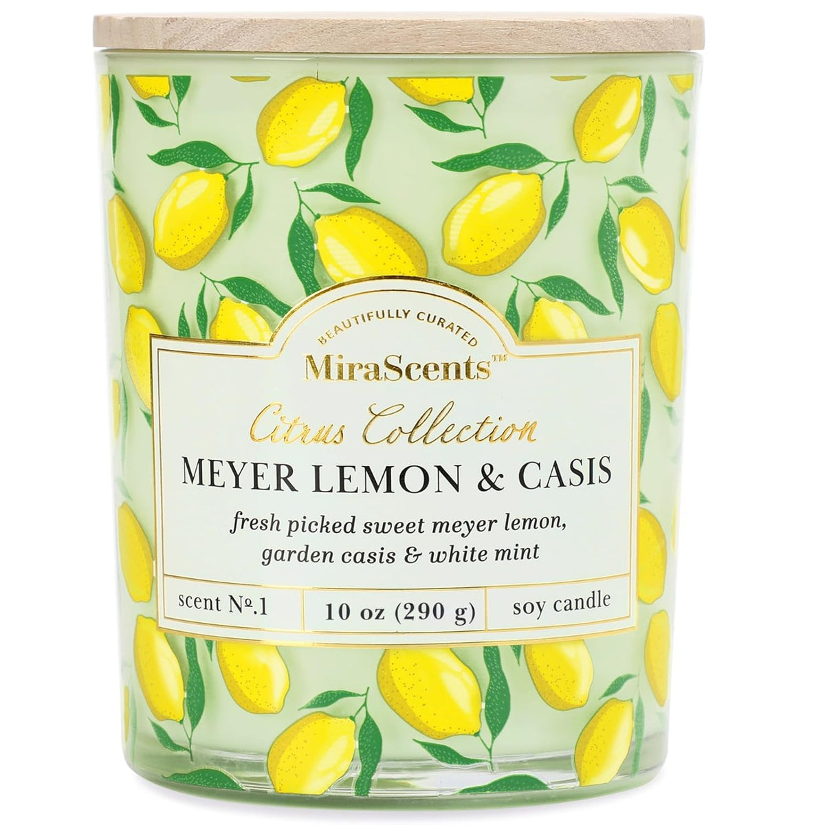 Lemon Candle,Lemon Scented Candles,Spring Summer Scented Candle For Home & Kitchen, Natural Soy Wax Candles,Candles Gift For Womens,Valentines Gift,10Oz