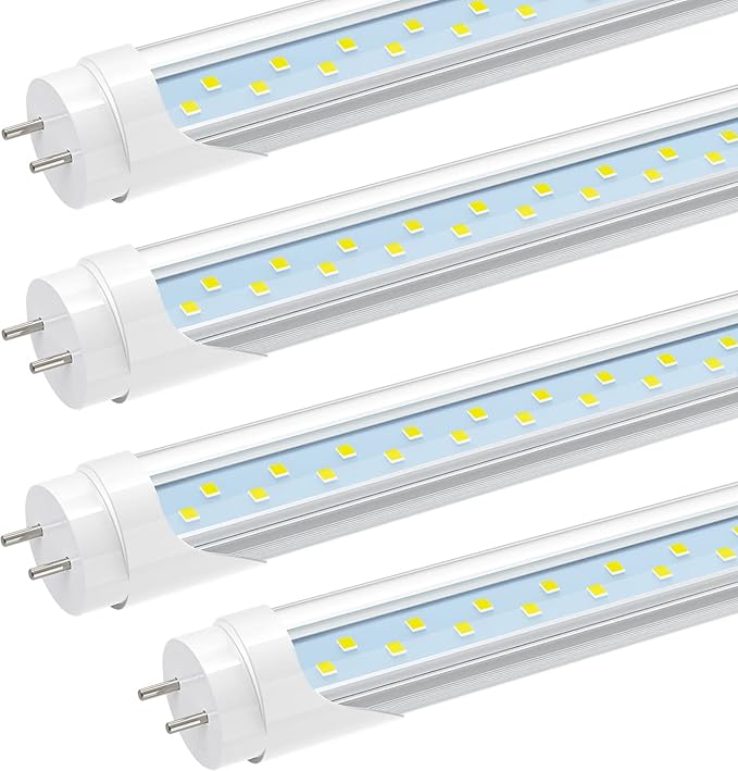 4 Pack 2FT T8 LED Tube Lights 12W 1680LM 6000K Dual End Ballast Bypass F20T12 Replacement