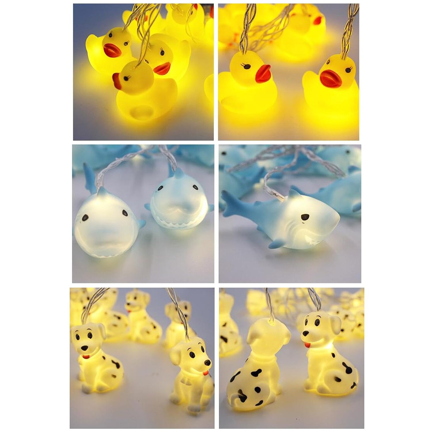 Indoor Outdoor Cute Animal Ornaments Battery Operated 10 Led String Lights Birthday Party Wedding Christmas Tree Hallowe