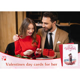 First Valentines Card For Him Her Husband Wife Our First Valentines Day Gifts Card For Boyfriend Girlfriend Romantic 1St Valentine'S Day Greeting Card Gifts With Envelope For Men Women Couple