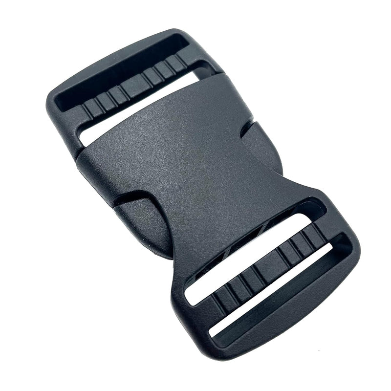 10 Pack 1 Inch Plastic Quick Side Release Buckles - Dual Adjustable Clips Snap