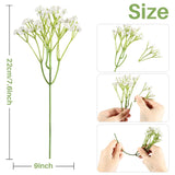 10 Baby Breath Artificial Flowers - 7.6" Babies Breath Flowers Artificial Faux Flowers Bouquet White Fores Greenery Real Touch Fake Flowers Arrangements Wedding Centerpieces Tables Decorations