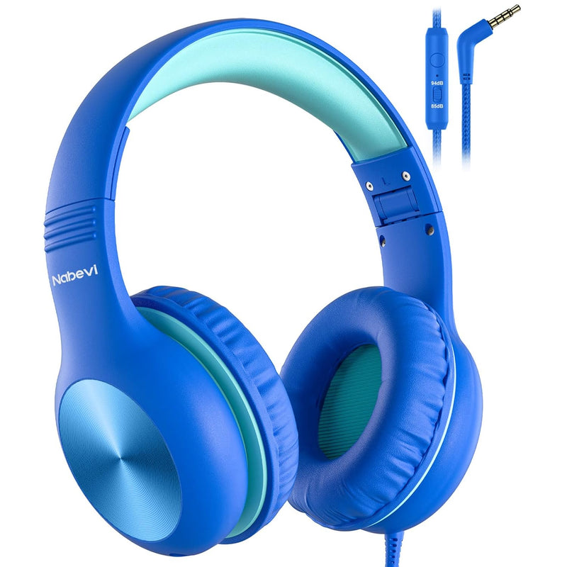 Kids Headphones With Mic, Over-Ear Headphones For Kids, 85/94Db Safe Volume Li