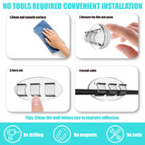 Hooks For Outdoor String Lights Clips: 30Pcs Heavy Duty Light Hooks With Waterproof Adhesive Strips, Adhesive Hooks, Outdoors Sticky Clips, Outside Clear Cord Holders For Hanging Christmas Lighting