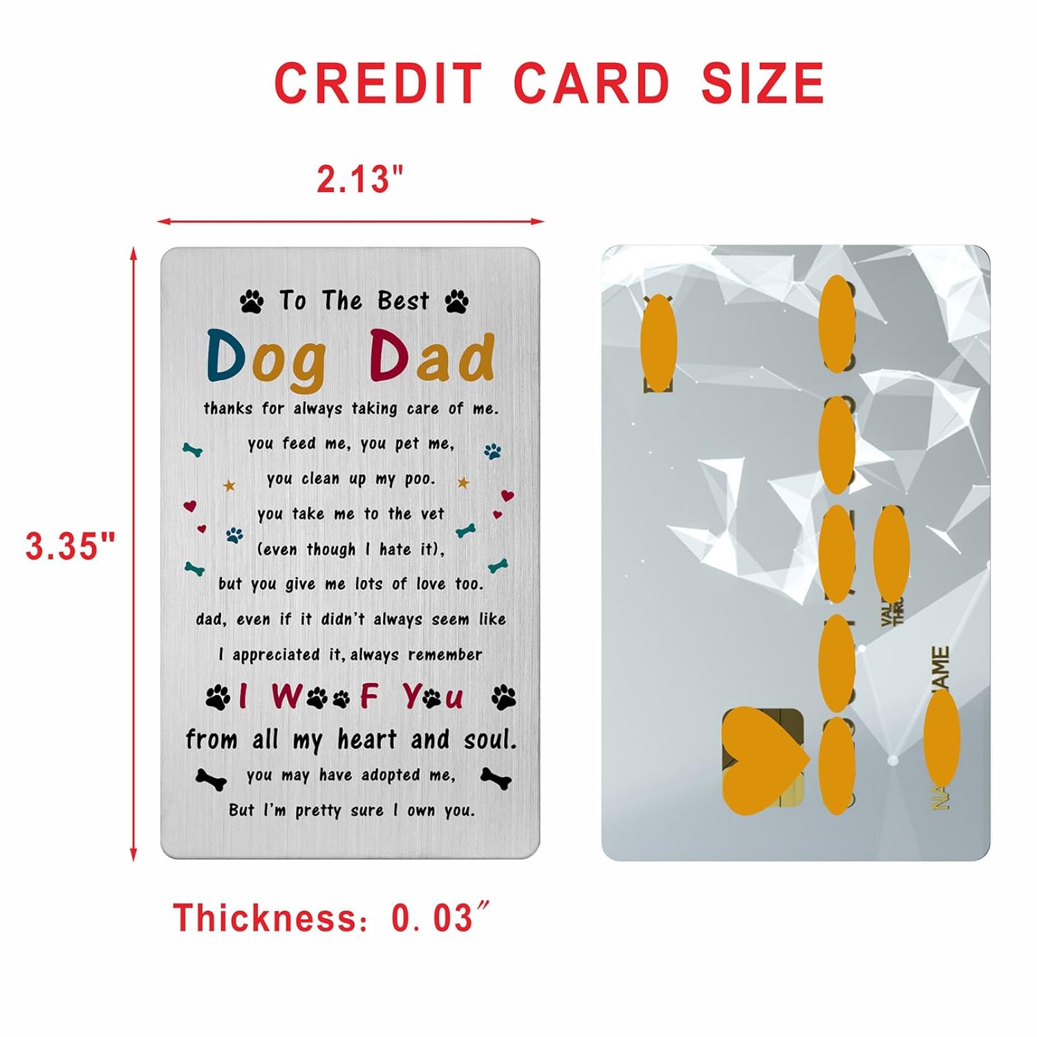 Valentines Day Card For Dog Dad - Gifts For Dog Dad Father Lover Birthday Father'S Day Easter Card