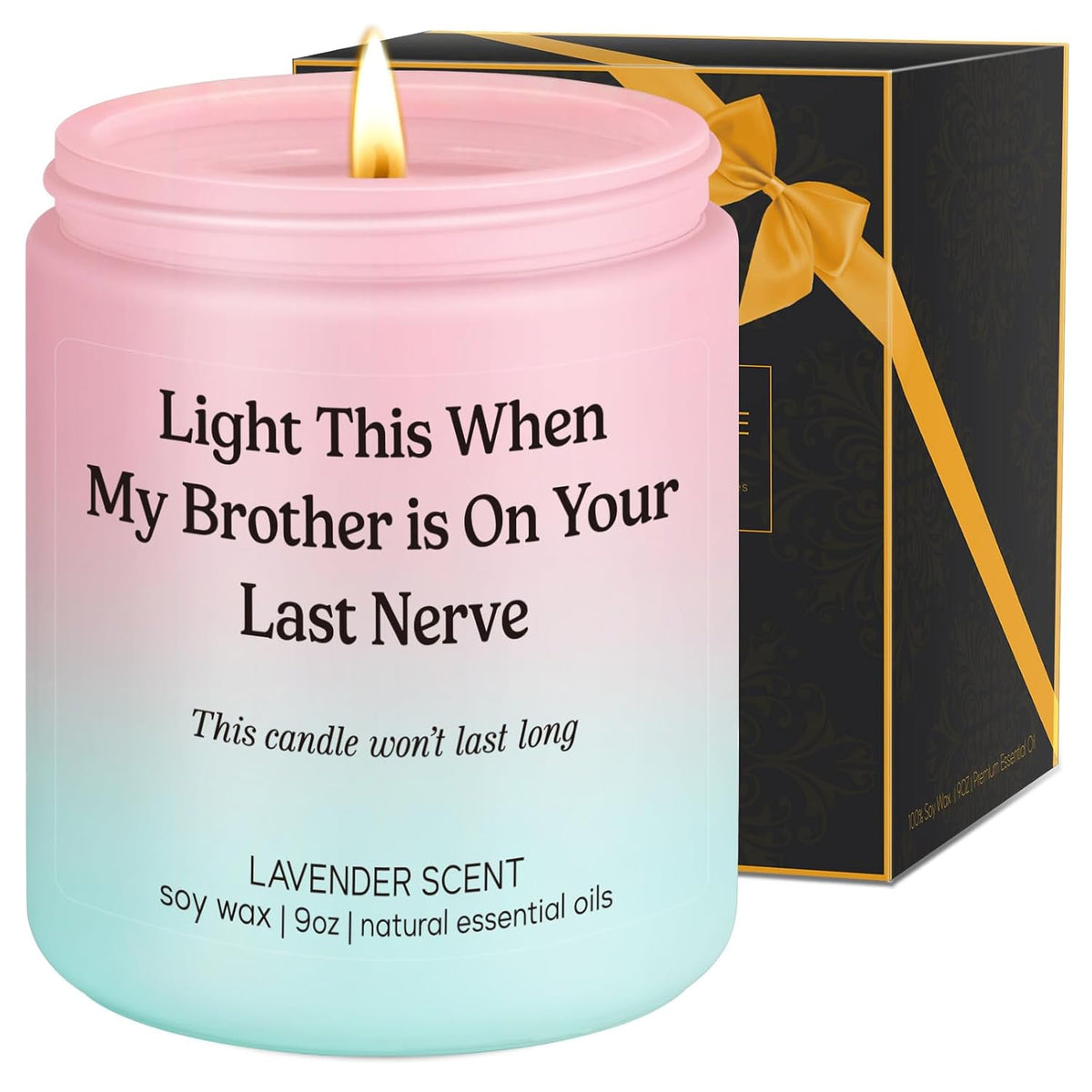 Scented Candle - Sister In Law Gifts - Funny Bridal Shower, Wedding, Valentines Day, Birthday Gifts For Sister In Law, Brother, Brothers Girlfriend, Bride - Happy Birthday Present Ideas For Sil
