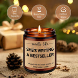 Candle, Writing Writer Gifts For Women, Creative Future Author Gifts For Writers, Valentines Day Cool Funny Literature Literary Presents For Book Novelist, Screenwriter, Young Aspiring Poet