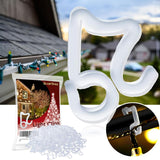 Holiday Light Clips 100 Pcs Sturdy Christmas Light Clips Light Hanger Hooks For Gutters, Strengthen Light Hooks For Holiday Party Light Strings Outdoor Hang Gutter Hooks For Halloween Xmas Decoration