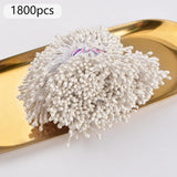 Stamens For Crafts, 1800 Pcs Stamens For Artificial Flowers Diy Wedding Party Home Scrapbook Decoration,White