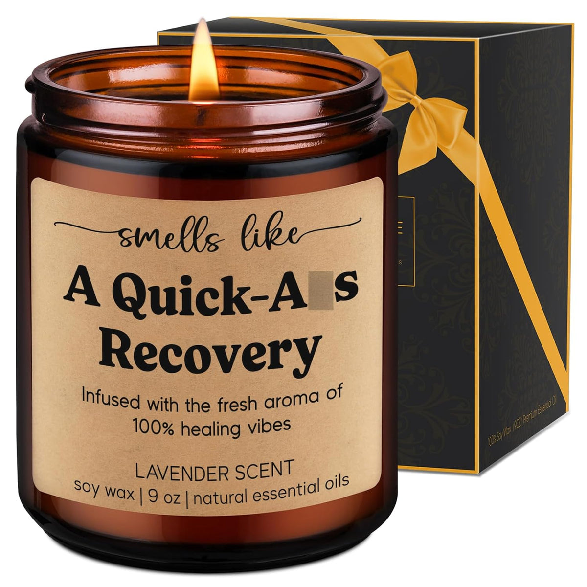 Get Well Candle, Surgery Recovery Gifts For Women, Men - After Surgery, Get Well Soon, Cancer Comfort Gifts - Funny Injury, Sick, Hysterectomy, Chemo, Quick Recovery, Feel Better Present