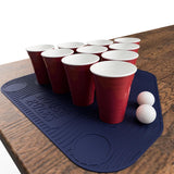 Red/Blue Silcone Beer Pong Mat (2Pc)