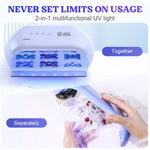 Uv Light Advanced,Two-Sided Longer Time Setting(2M,3M,5M) Uv Resin Light With 36 Led Beads, Large Size Uv Lamp For Resin Curing,Resin Molds,Diy Craft Decor(Own Design Patent)