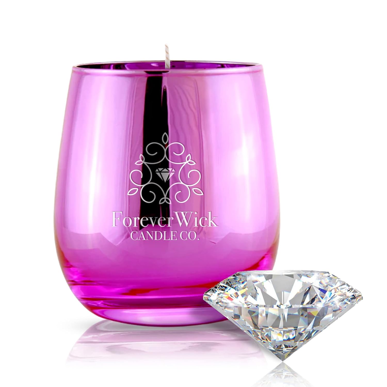 Keep Wine'Ing Diamond Candle