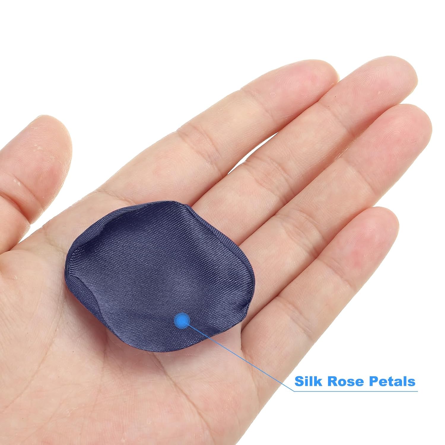 Silk Rose Petals, 200 Pcs Artificial Flower Petals Fake Rose Petals For Wedding Aisle Scatter Bridal Shower Table Decor Romantic Night Decoration, Navy Blue