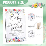 80Pc Baby Shower Guest Book Alternative - Diy Wood Block Decorating Kit For Nursery Decor - 50 Cubes, 24 Markers, Sign & 5 Stencils - Creative Keepsake For Gender Reveal & Party Activity