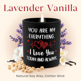 Valentines Day Couple Gifts For Men Women, 10Oz Lavender Scented Anniversary Candle For Boyfriend Husband, Romantic Wedding I Love You Gifts For Him Her, Christmas Birthday Girlfriend Wife Gift Ideas