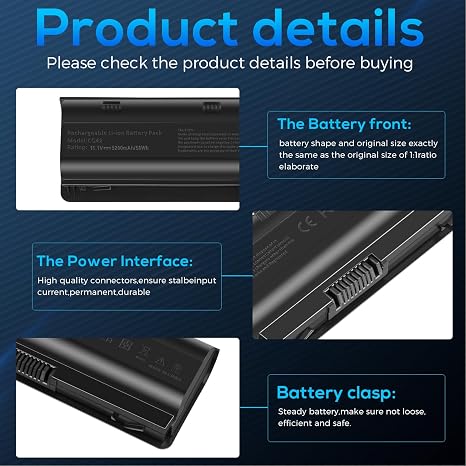 HP MU06 MU09 Laptop Battery 593553 001 593554 001 Replacement Battery
