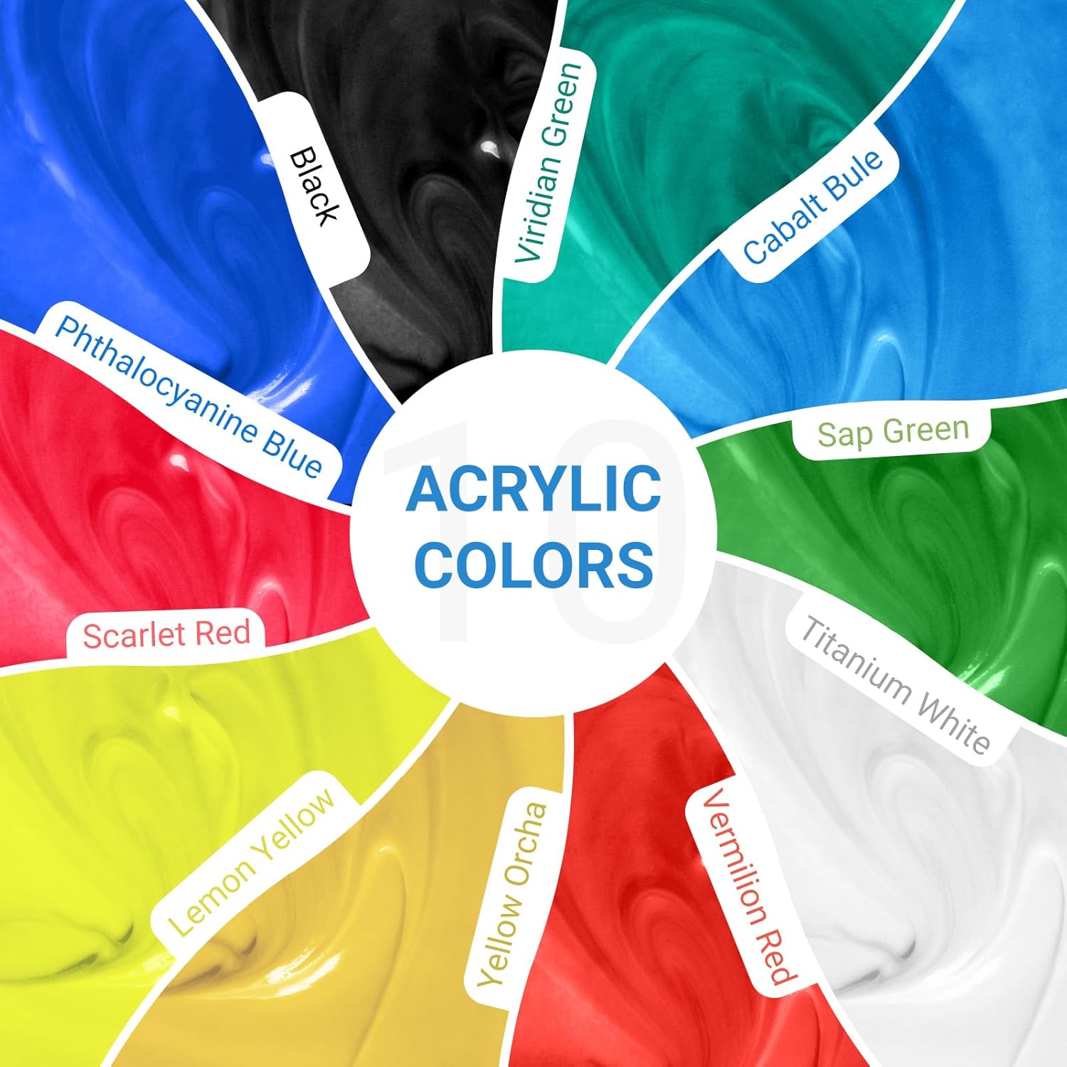 Titanium White Acrylic Paint, Large 135.2 Oz Premium Pouring Acrylic Paint, Perfect For Canvas, Wood, Ceramic, And More